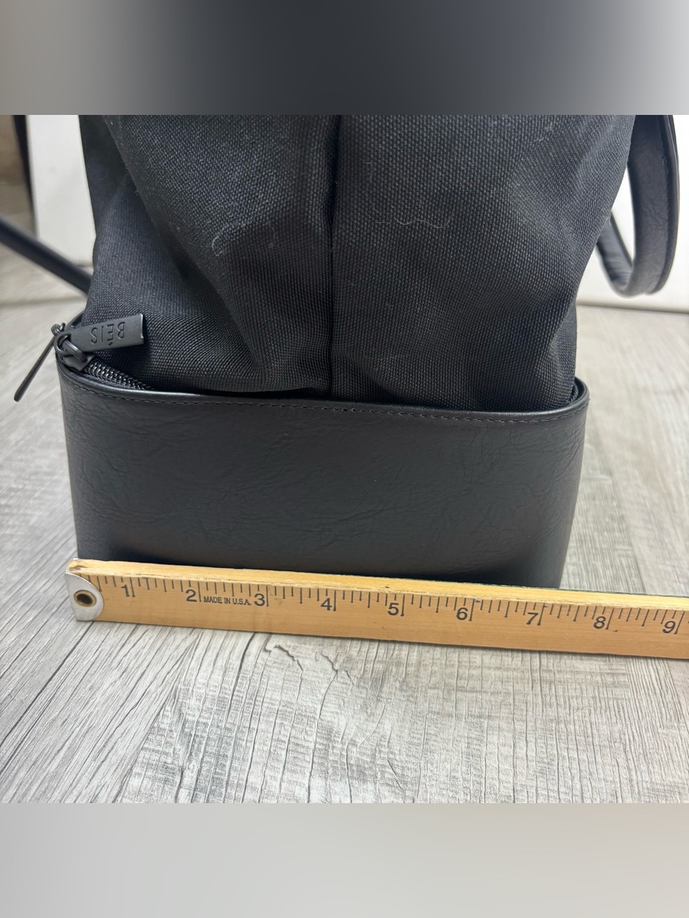 NWT BÉIS The Mini Weekender Black Bag - Picture 10 of 11
